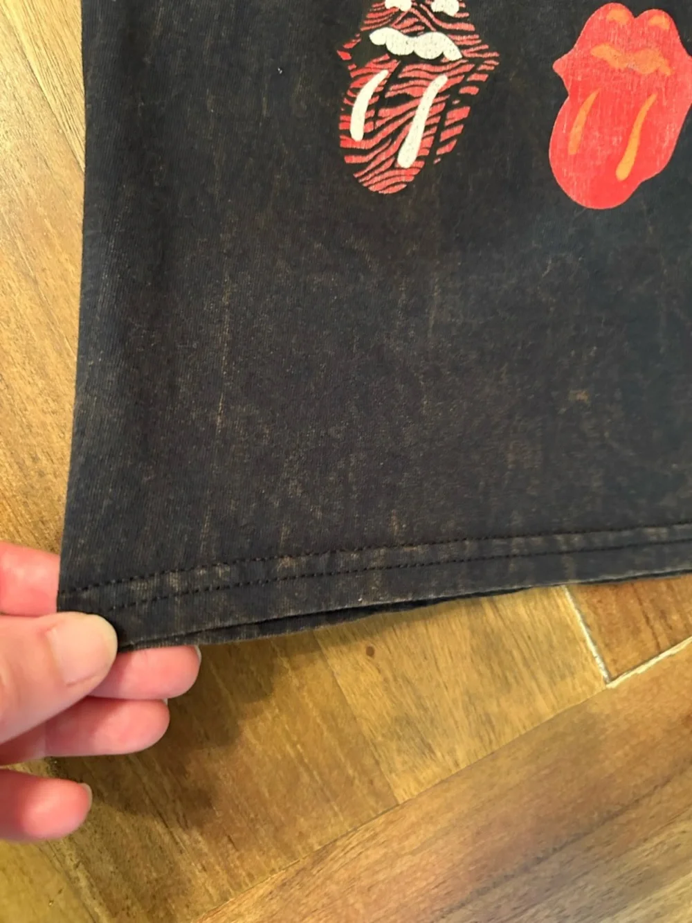 The Rolling Stones Black‎ Graphic Logo T-Shirt. Small.